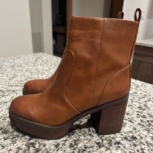 Brown Platform Boots NWT